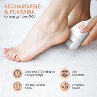 Protouch Bliss Electric Callus Remover For Feet | Rechargeable Pedicure Tool For Dead Skin, Cracked Heels & Hard Skin Removal |Professional Spa Results At Home | 1-Year Doorstep Warranty