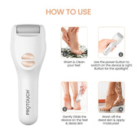 Protouch Bliss Electric Callus Remover For Feet | Rechargeable Pedicure Tool For Dead Skin, Cracked Heels & Hard Skin Removal |Professional Spa Results At Home | 1-Year Doorstep Warranty