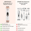 Protouch All-in-1 Women's Trimmer & Epilator for Face, Body, and Bikini Pack of 1