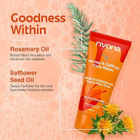 Rivona Naturals Honey & Saffron Face Wash with Niacinamide & Kojic Acid 100ml