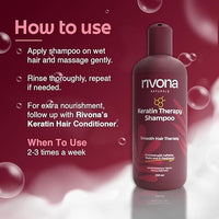 Rivona Naturals Keratin Shampoo with Biotin & Caffeine 250ml