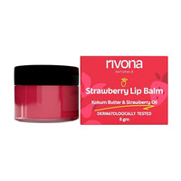 Rivona Naturals Strawberry Lip Balm With Avocado Butter 8gm