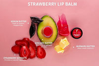 Rivona Naturals Strawberry Lip Balm With Avocado Butter 8gm