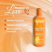 Rivona Naturals Honey & Saffron + 2% Kojic Acid Natural Body Lotion 250ml