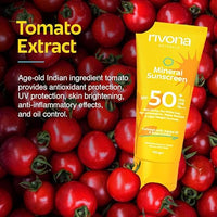 Rivona Naturals Mineral Sunscreen with SPF 50+ UVA UVB PA+++ 100gm