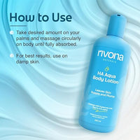 Rivona Naturals HA Aqua Body Lotion with Hyaluronic Acid & Vitamin E 250ml