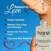 Rivona Naturals 2% Hyaluronic Acid and 3% Niacinamide Serum - 30ml