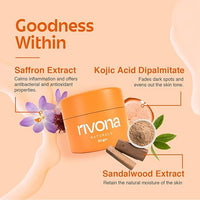 Rivona Naturals Honey & Saffron Face Cream with Kojic Acid 50gm