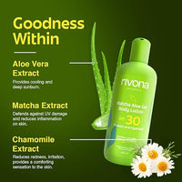 Rivona Naturals Matcha Aloe Gel Body Lotion with SPF 30 250ml
