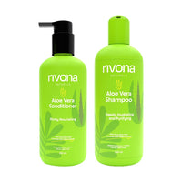 Rivona Naturals Aloe Hair Nourishing Duo - Shampoo and Conditioner Combo (Pack of 2) - 500ml