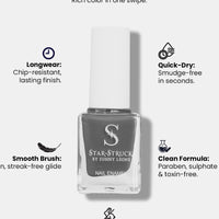 StarStruck Steel Grey Nail Polish 9.9ml