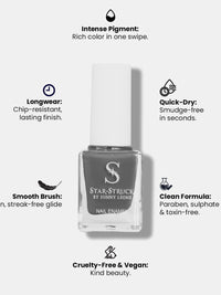 StarStruck Steel Grey Nail Polish 9.9ml