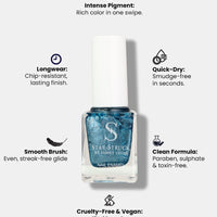 StarStruck Blue Sparkle Nail Polish 9.9ml