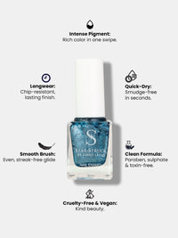 StarStruck Blue Sparkle Nail Polish 9.9ml