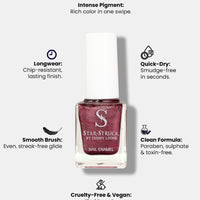StarStruck Metallic Plum Nail Polish 9.9ml
