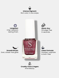 StarStruck Metallic Plum Nail Polish 9.9ml