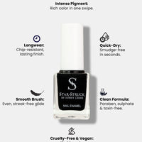 StarStruck Black Nail Polish 9.9ml