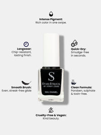 StarStruck Black Nail Polish 9.9ml
