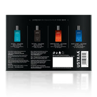 Ustraa Cologne Miniature Gift Pack - 20ml Each: Tattoo, Basecamp, Scuba, Ammunition 80 ml