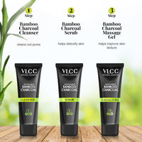 VLCC Activated Bamboo Charcoal Facial Kit For Purified, Balanced & Glowing Skin