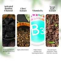 VLCC Activated Bamboo Charcoal Facial Kit With Free Rose Water Toner 400 gm