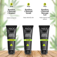 VLCC Activated Bamboo Charcoal Facial Kit With Free Rose Water Toner 400 gm