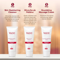 VLCC Bridal Glow Facial Kit With Hyaluronic Acid, Niacinamide And Vitamin C 147 gm