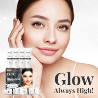 VLCC Diamond Facial Kit Skin Purifying With Parlour Glow With Colloidal Diamond, Jojoba Oil, Olive Oil & Aloe Ver 60 gm
