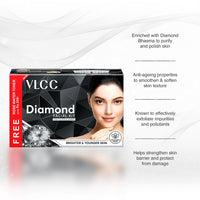 VLCC Diamond Facial Kit With Free Rose Water Toner For Skin Purifying Facial 400 gm