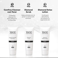 VLCC Diamond Facial Kit With Free Rose Water Toner For Skin Purifying Facial 400 gm