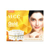 VLCC Gold Facial Kit For Bright & Glowing Skin Parlour Glow With 24K Gold Bhasma, Rose Extracts, Turmeric & Aloe Vera 60 gm
