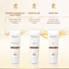 VLCC Gold Facial Kit For Bright & Glowing Skin Parlour Glow With 24K Gold Bhasma, Rose Extracts, Turmeric & Aloe Vera 60 gm