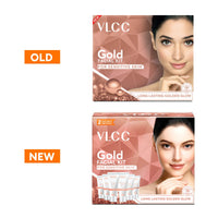 VLCC Gold Facial Kit For Sensitive Skin For Sensitive Skin Alcohol & Paraben Free With 24K Gold, Hyaluronic Acid & Vitamin C