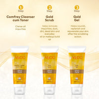 VLCC Gold Facial Kit With Free Rose Water Toner 400 gm