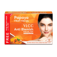 VLCC Papaya Fruit Facial Kit With Free Rose Water Toner
