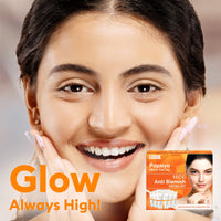 VLCC Papaya Fruit Facial Kit With Papaya, Cucumber, Peach & Orange Peel Extracts 60 gm