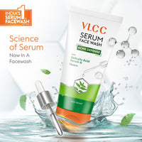 VLCC Acne Defense Serum Face Wash with Salicylic Acid Serum & Neem 300 gm