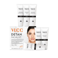 VLCC De-tan Facial Kit - For Tan Removal & Skin Lightening Kit