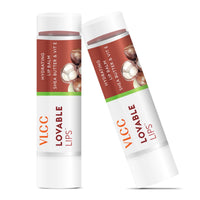 VLCC Lovable Lips Hydrating Lip Balm with Shea Butter & Vitamin E - Buy One Get One 9 gm