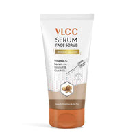 VLCC Bright Glow Scrub with Vitamin C Serum - Walnut & Oat Milk 150 gm