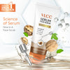 VLCC Bright Glow Scrub with Vitamin C Serum - Walnut & Oat Milk 150 gm