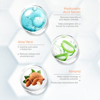 VLCC Hydra Nourish Scrub with Hyaluronic Acid Serum  - Aloe Vera & Almond