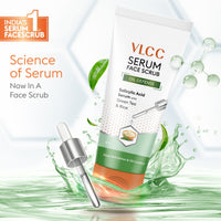 VLCC Oil Defense Scrub with Salicylic Acid Serum - Green Tea & Rice 150 gm