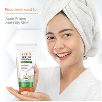 VLCC Oil Defense Scrub with Salicylic Acid Serum - Green Tea & Rice 150 gm