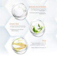 VLCC Oil Defense Scrub with Salicylic Acid Serum - Green Tea & Rice 150 gm
