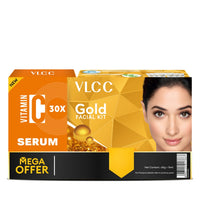 VLCC Gold Facial KitÂ with Free Vitamin C Serum Kit