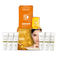 VLCC Gold Facial KitÂ with Free Vitamin C Serum Kit