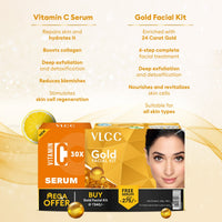VLCC Gold Facial KitÂ with Free Vitamin C Serum Kit