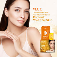 VLCC Gold Facial KitÂ with Free Vitamin C Serum Kit
