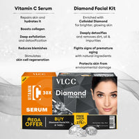 VLCC Diamond Facial Kit  with Free Vitamin C Serum